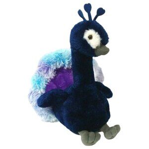 Destination Nation Aurora Plush Peacock 12" Blue